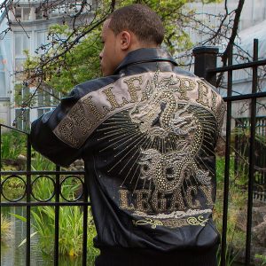 Men Pelle Pelle MB Legacy Dragon Black Jacket