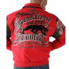 Men Pelle Pelle MB Legendary 1978 Steadfast Red Wool Jacket