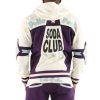 Men Pelle Pelle MB Soda Club Purple Warm Up Wool Tracksuit