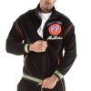 Men Pelle Pelle MB Velour Throwback Black Wool Tracksuit