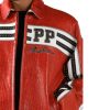Men Pelle Pelle MB World Renown Original 1978 Red Genuine Leather Jacket
