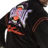 Men Pelle Pelle Marc Buchanan Velour Throwback Black Tracksuit