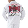 Men Pelle Pelle Marc Buchanan Velour Throwback White Polyester Tracksuit