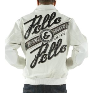Men Pelle Pelle Movers & Shakers White Leather Jacket