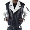 Men Pelle Pelle Navy Blue Biker Jacket