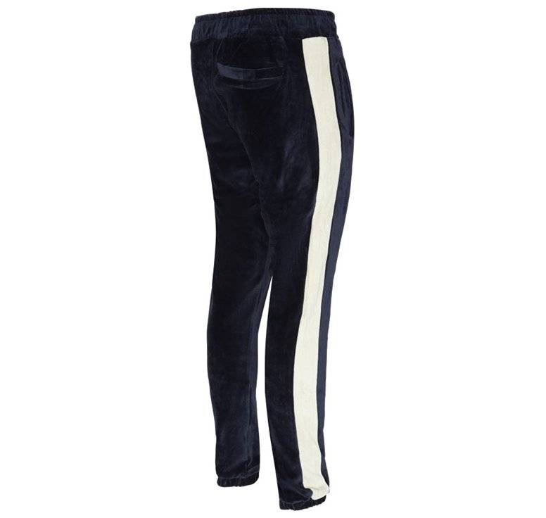 Men Pelle Pelle Navy Blue Warm Up Velvet Trouser