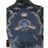 Men Pelle Pelle No Retreat 1978 Blue Leather Jacket