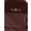 Men Pelle Pelle Ornate P Pony Maroon Fur Hoodie