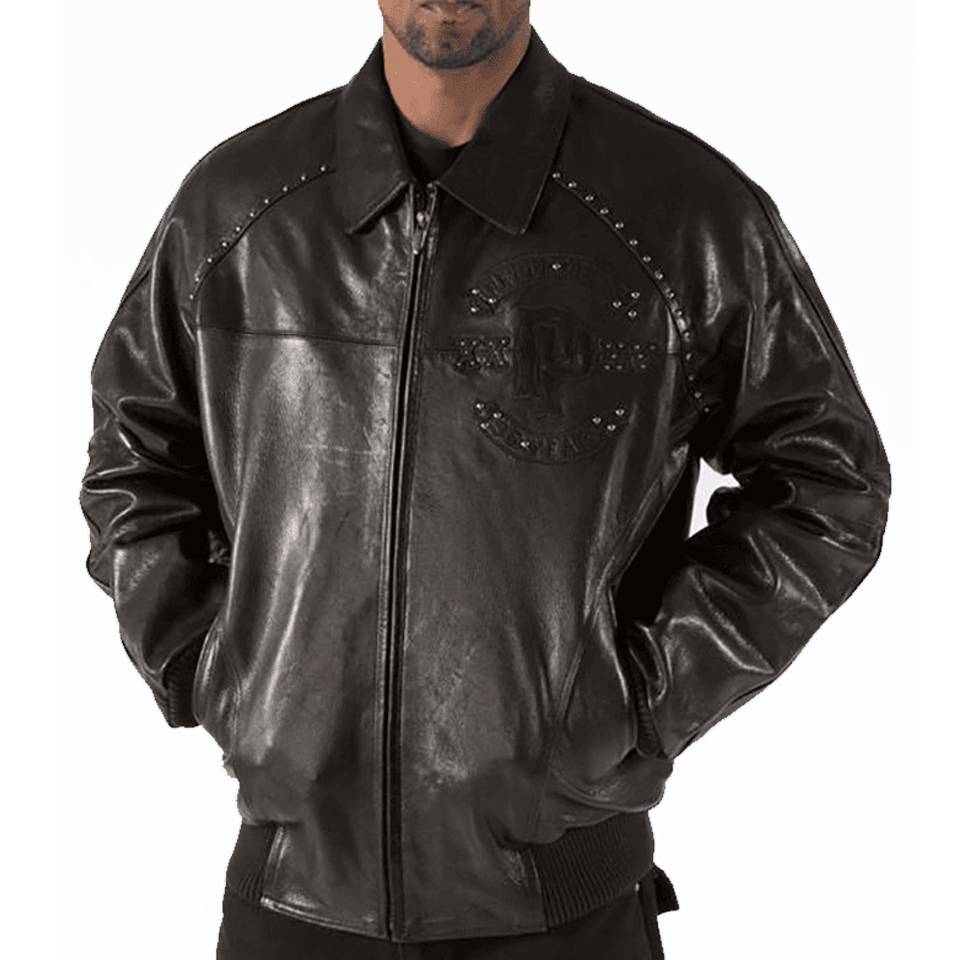 Men Pelle Pelle Panther Black Jacket