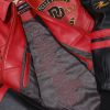 Men Pelle Pelle Panther Red Genuine Leather Jacket
