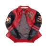 Men Pelle Pelle Panther Red and Black Leather Jacket