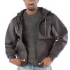 Men Pelle Pelle Players Inc Grey Wool Hoodie