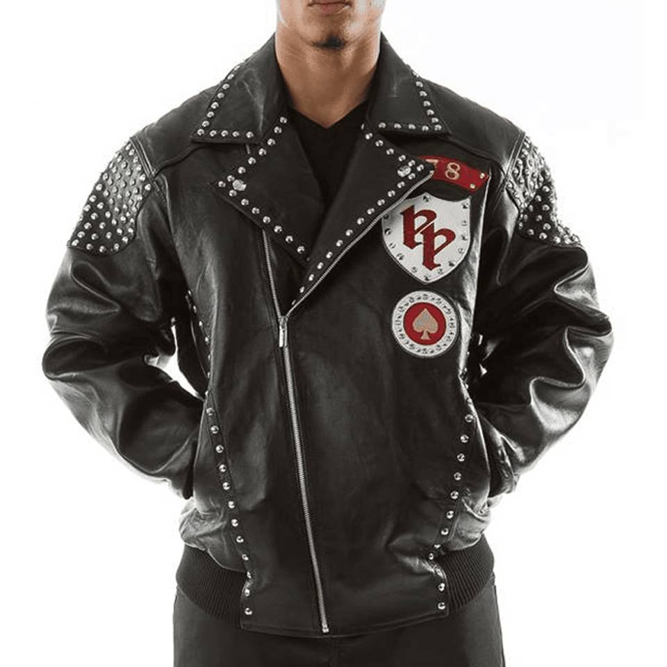 Men Pelle Pelle Rebel Soul Nation MB 1978 Black Jacket
