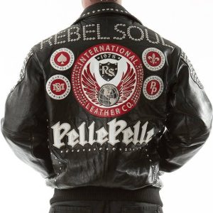 Men Pelle Pelle Rebel Soul Nation MB Black Jacket