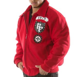 Men Pelle Pelle Rebel Soul Nation Red Jacket