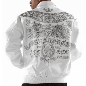 Men Pelle Pelle Reign Supreme MB 1978 White Leather Jacket
