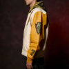 Men Pelle Pelle Renegades Ivory Leather Jacket