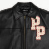 Men Pelle Pelle Renegades Keef Chief Black Real Leather Jacket
