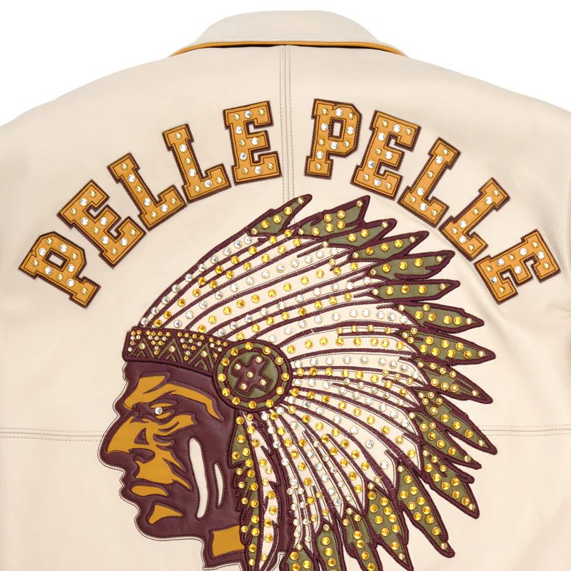 Men Pelle Pelle Renegades Beige Jacket - Image 10