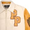 Men Pelle Pelle Renegades Keef Chief Ivory and Maize Leather Jacket