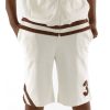 Men Pelle Pelle Retro Basketball Style Warm Up Cream Cotton Tracksuit