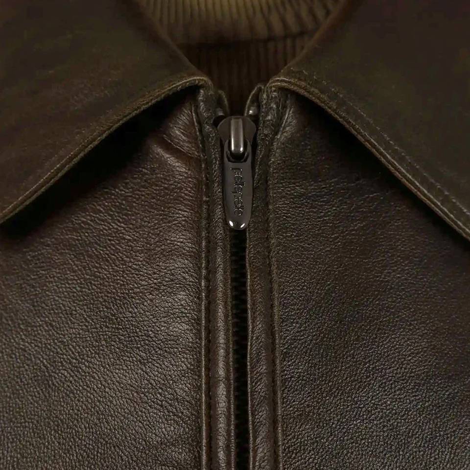 Men Pelle Pelle Sanded Antique Dark Brown Leather Jacket