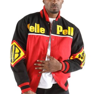 Men Pelle Pelle Soda Club MB Red Varsity Jacket