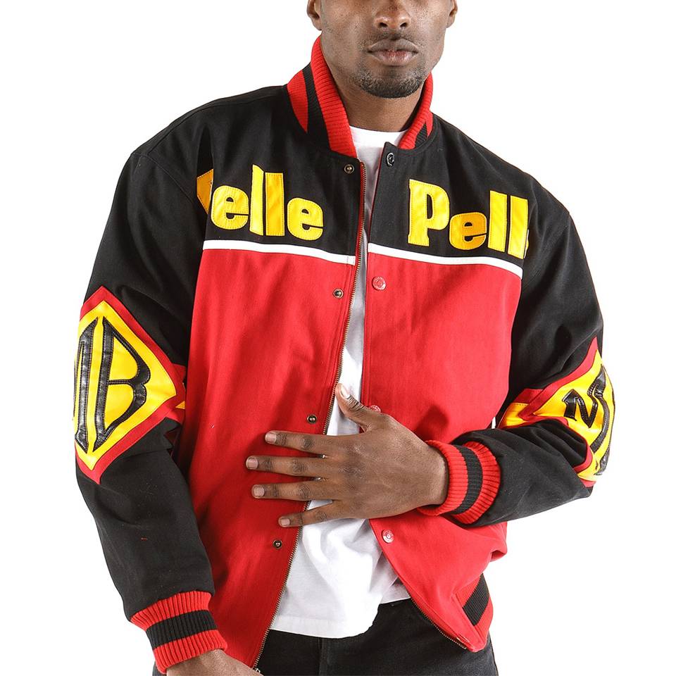 Men Pelle Pelle Soda Club MB Red Varsity Jacket