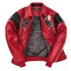 Men Pelle Pelle Soda Club Plush 1978 Red Leather Jacket