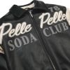 Men Pelle Pelle Soda Club Plush Black Leather Jacket