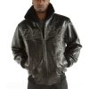 Men Pelle Pelle Supreme Club Black Jacket