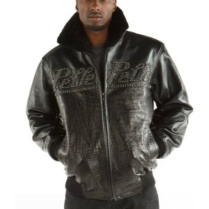 Men Pelle Pelle Supreme Club Black Jacket