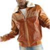 Men Pelle Pelle Supreme Club Brown Jacket