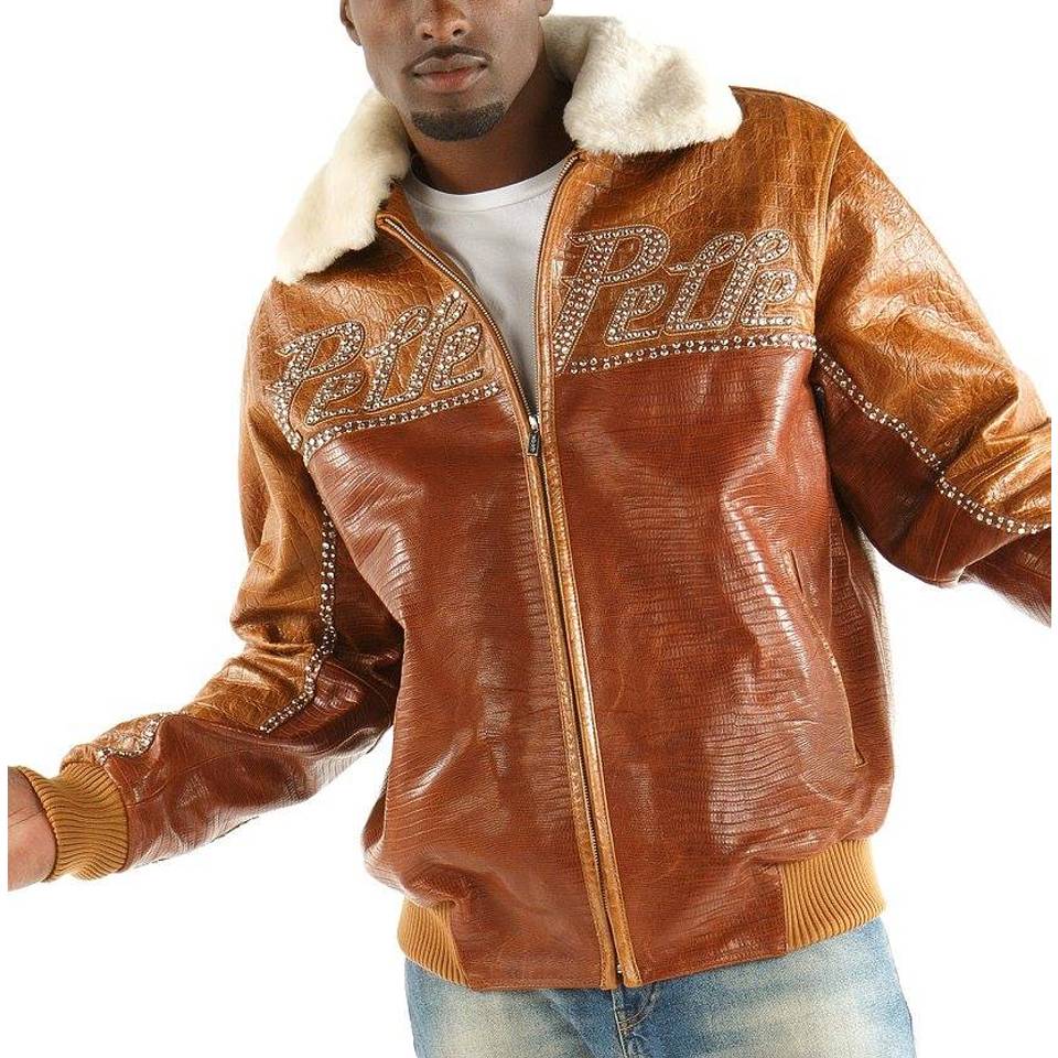 Men Pelle Pelle Supreme Club Brown Jacket