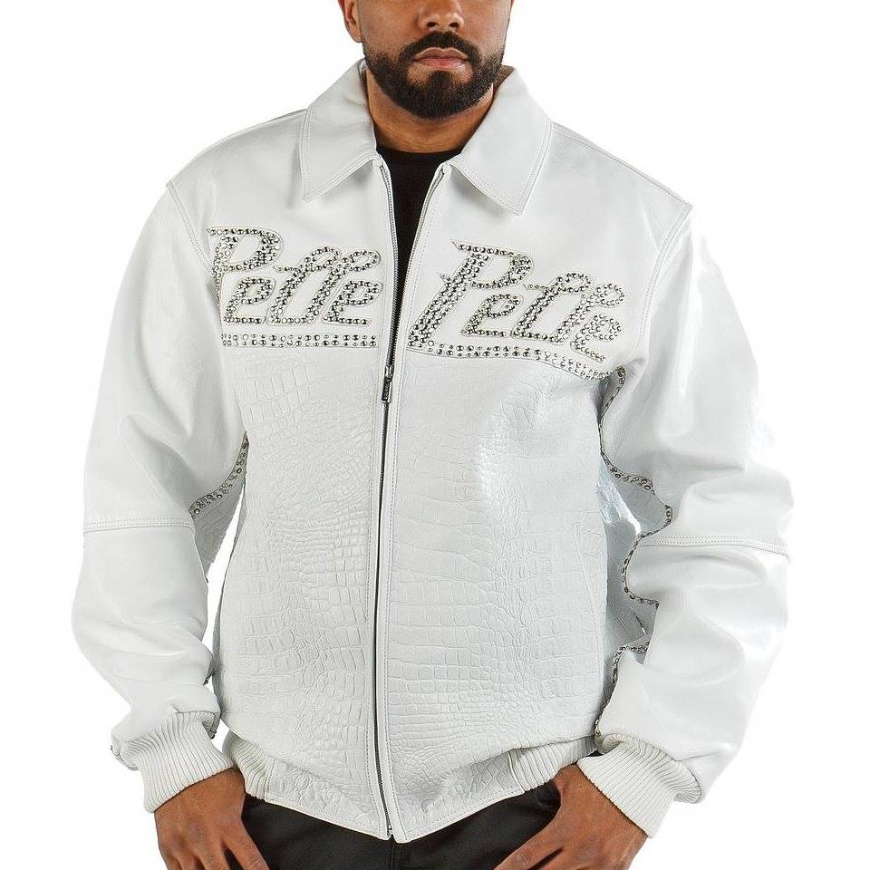 Men Pelle Pelle Supreme Club White Jacket