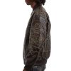 Men Pelle Pelle Who Decides War USA Dark Brown Leather Jacket
