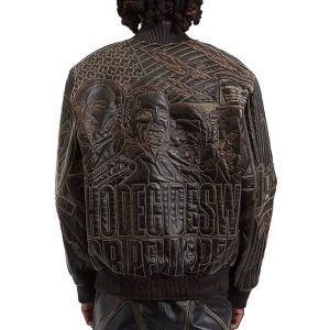 Men Pelle Pelle Who Decides War USA Dark Brown Real Leather Jacket