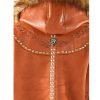 Men Pelle Pelle Wings Orange Fur Hood Wool Jacket
