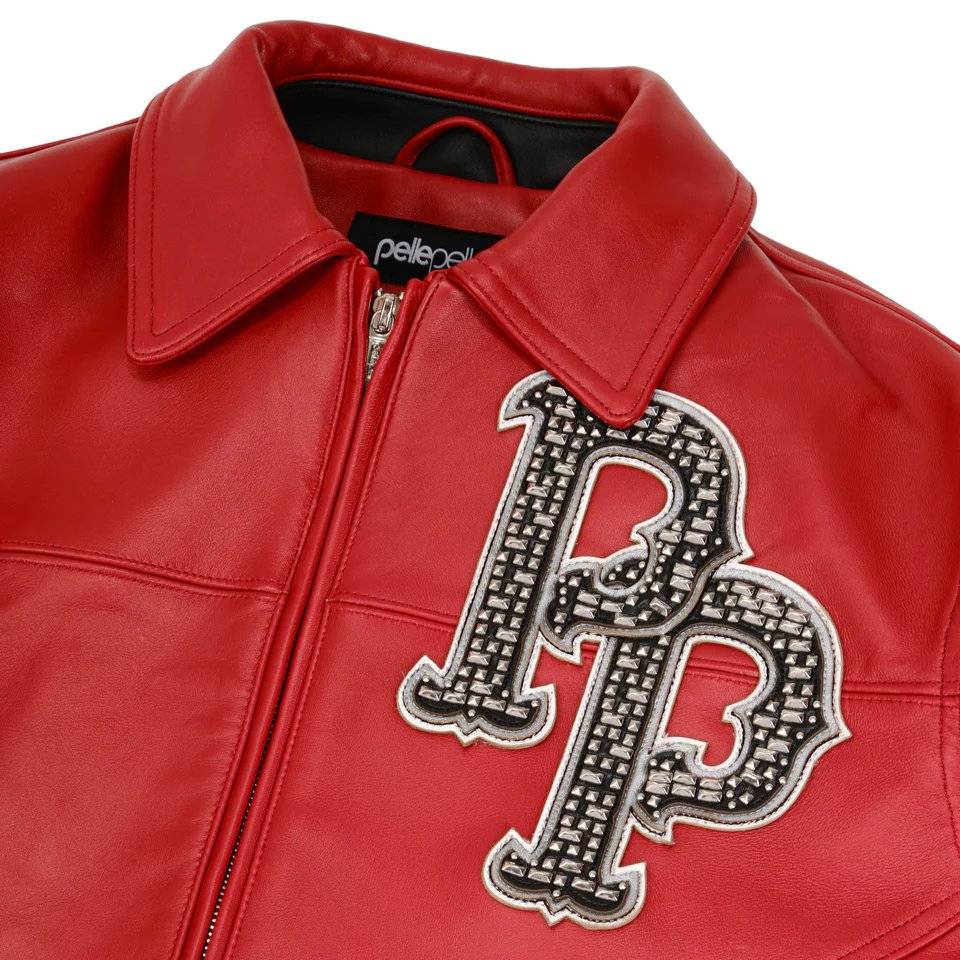 Men Pelle Pelle World Famous Legend Red Leather Jacket