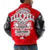 Men Pelle Pelle World Famous Road Rally London to Cape Town Red Wool Jacket