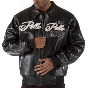 Men Pelle Pelle World Tour 1978 International Black Jacket