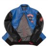 Men Pelle Pelle World Tour Blue & Black Leather Jacket