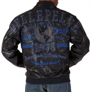 Men Pelle Pelle Worlds Best 1978 Black Leather Jacket