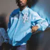Men Pelle Pelle X TB Windy City MB 1978 Blue Leather Jacket