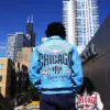 Men Pelle Pelle X TB Windy City MB Blue Leather Jacket
