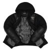 Men Pelle Pelle x Opium K9 Black Bomber Leather Jacket