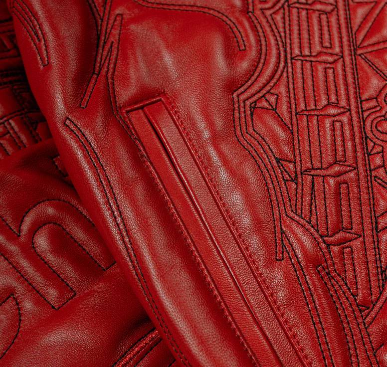 Red Pelle Pelle Detroit Quilted Jacket - Image 5