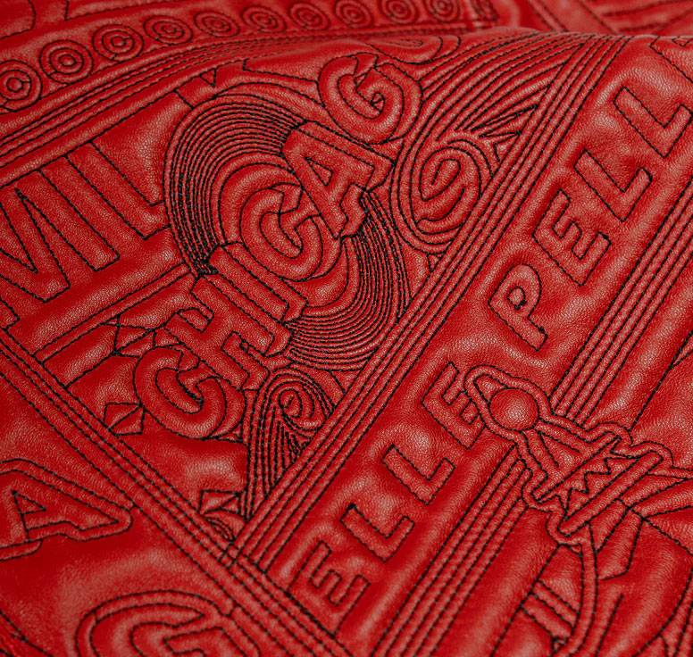 Red Pelle Pelle Detroit Quilted Jacket - Image 6