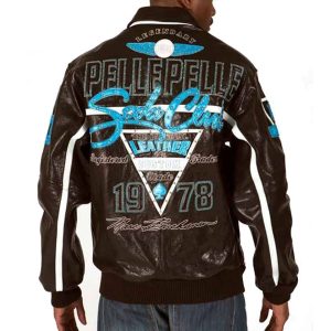 Men Soda Club Pelle Pelle MB 1978 Black Leather Jacket