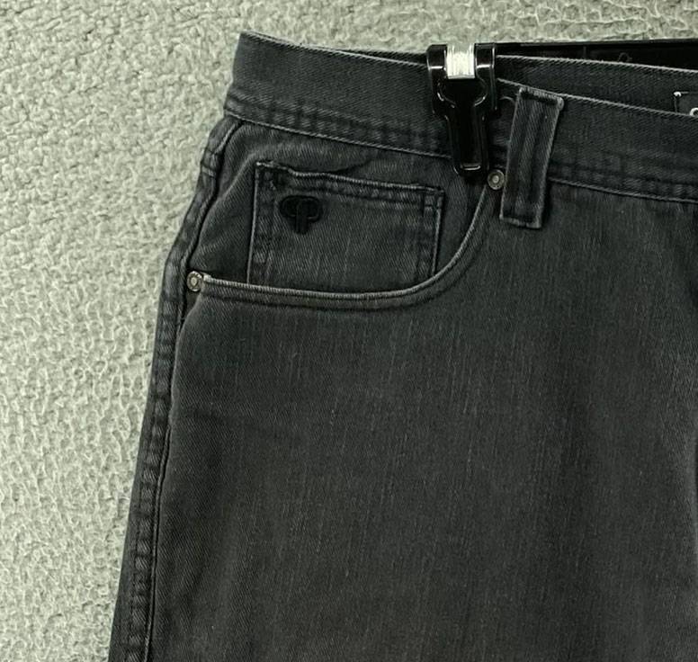 Men Vintage Pelle Pelle Black Baggy Embroidered Shorts